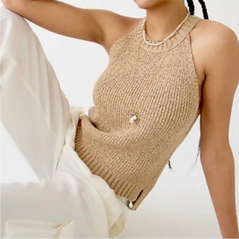 J. Crew Beige Cable Knit Pullover